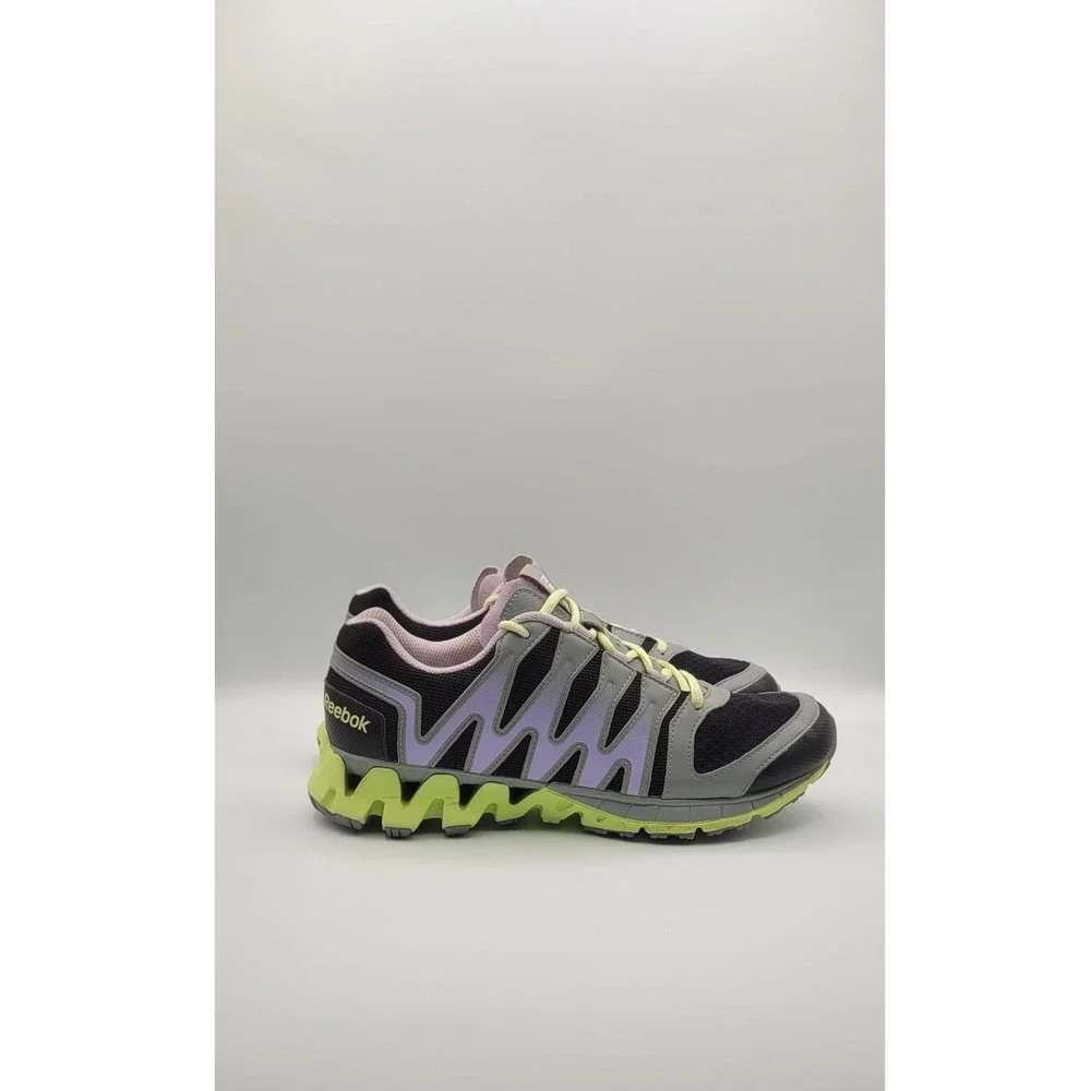 Reebok Zigkick Tahoe Road II Womens 9.5 Running Shoes Black Gray Purple M42915 - Picture 5 of 12